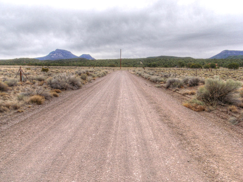 At the T-Intersection we turn left/north onto Pie Town Road.